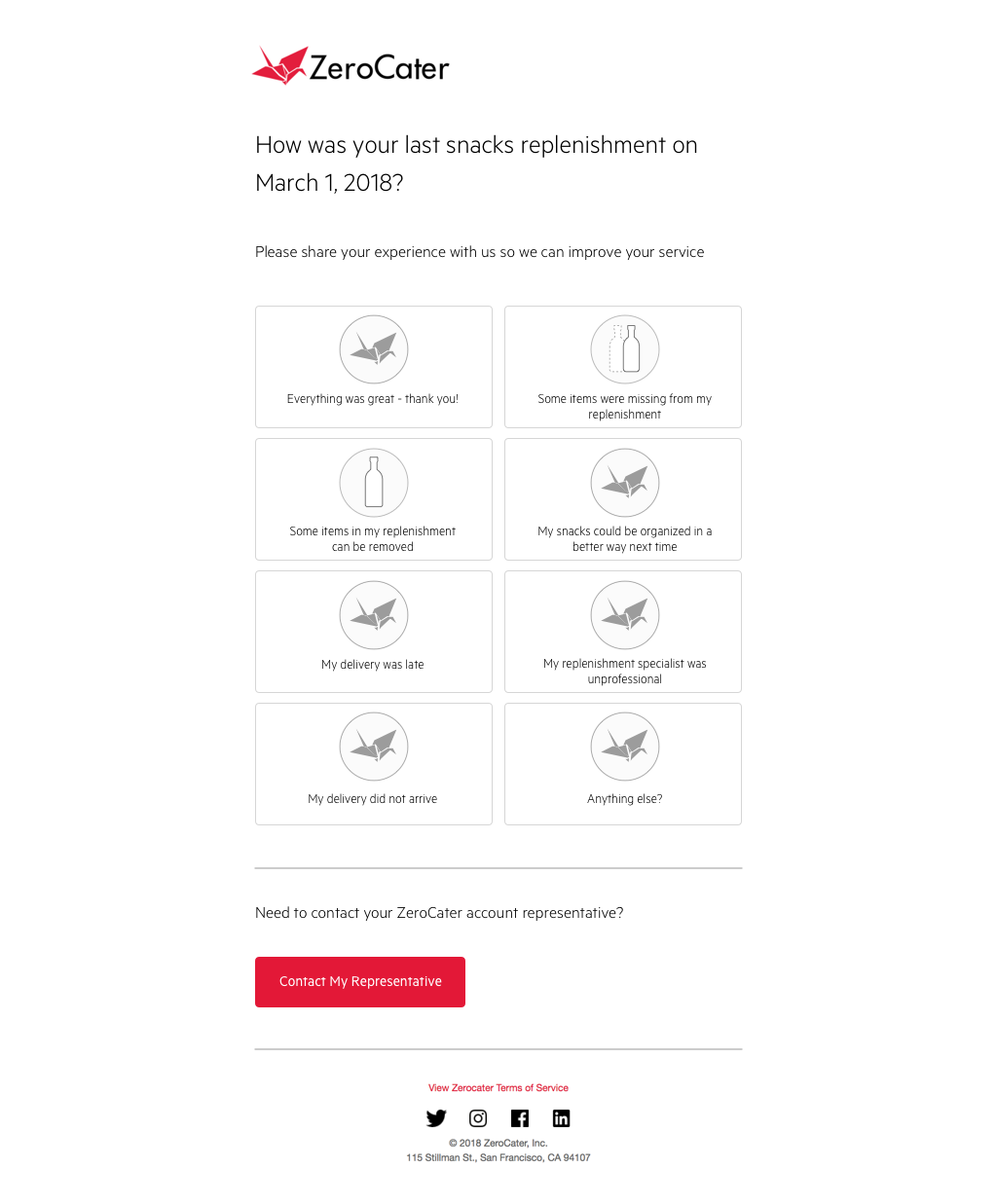 Feedback form: Cards